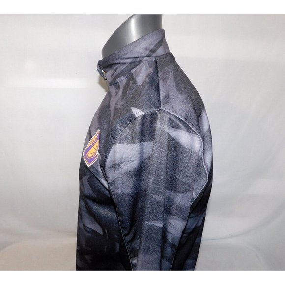 Net-Dri Los Angeles Lakers NBA  Mens S Black Gray 1/4 Zip PullOver Shirt Top - Picture 11 of 12
